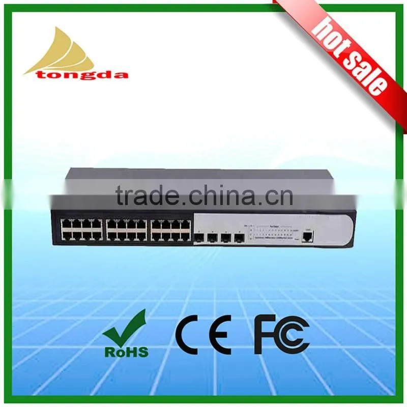 Gigabit 24 port 1000Mpbs management switch With 4 SFP 1000Mpbs