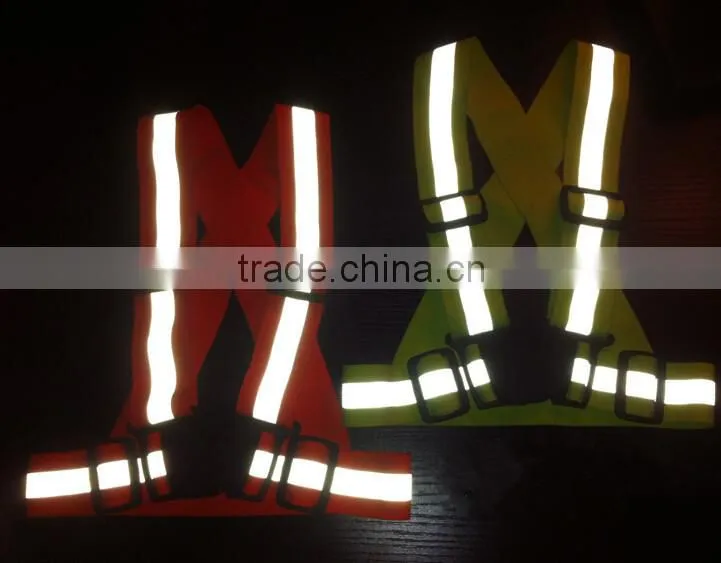 OEM high-Visibility orange yellow reflective safety fluorescent safety vest