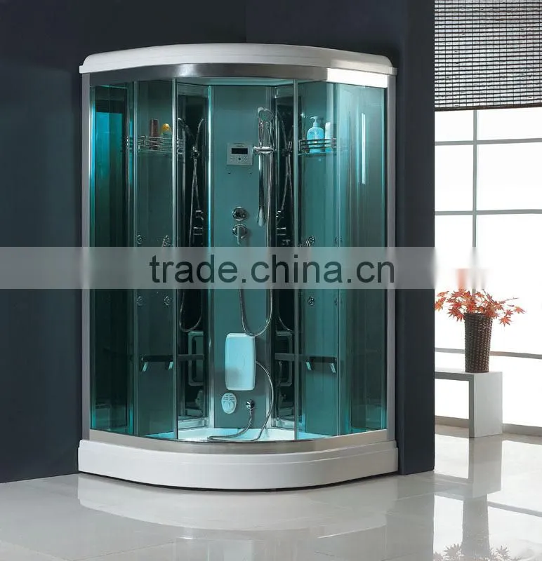 2014 Foshan Cheap Indoor Steam Room With Sliding Door Wheel Bathroom Designs
