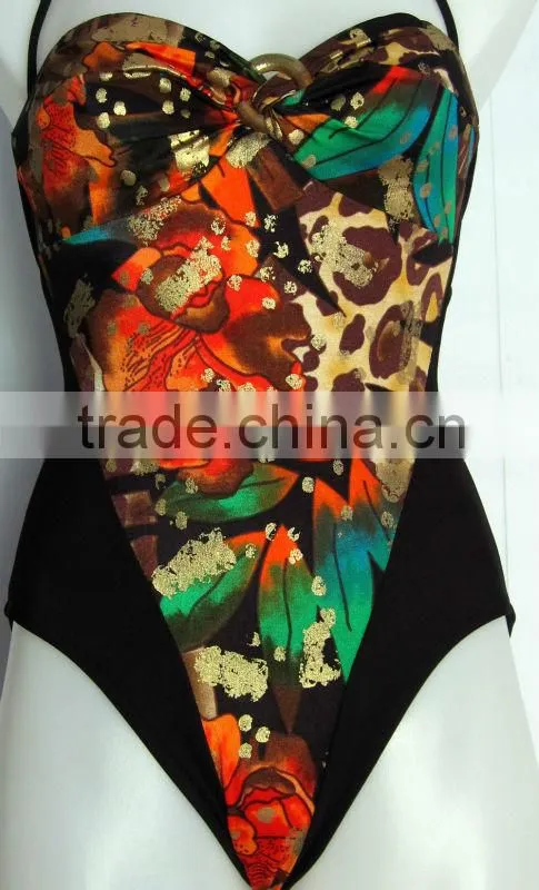 wholesale high quality floral prints nylon spandex swimwear fabric