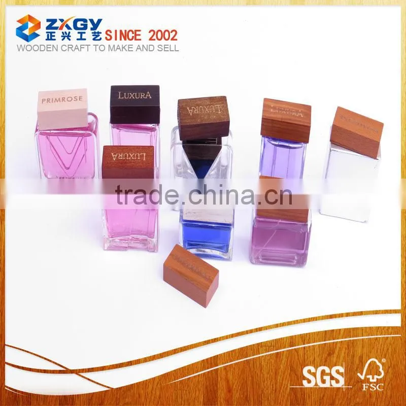 ZX-3895 fashion wooden perfume cap for perfume bottle