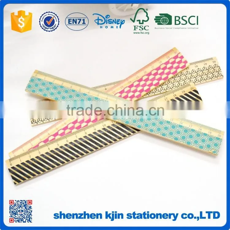 2016 Silkscreen printing 30cm wooden ruler in sale