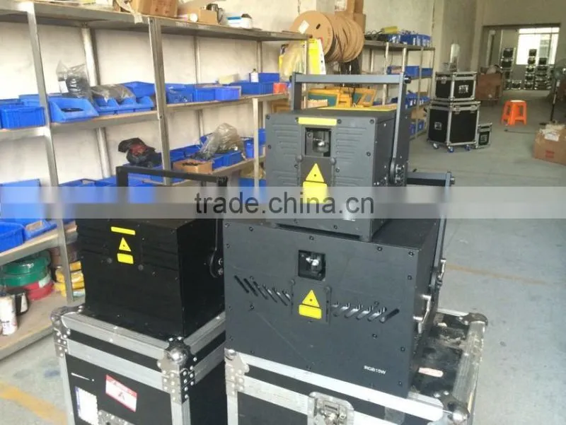 2014 Hot 4000mw RGB Full Color Animation Laser projector