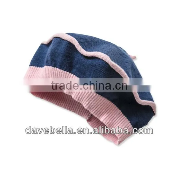 DB605-H dave bella 2014 spring baby hat infant cap knitted fashionable caps and hats