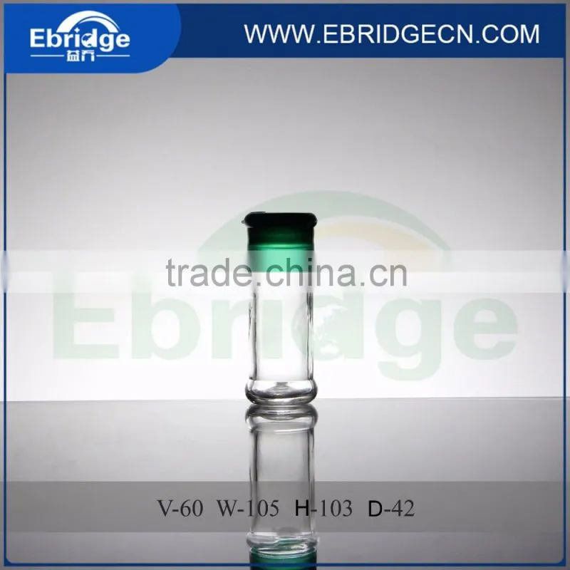 kitchen use mini cumin spice glass jar with plastic shaker top