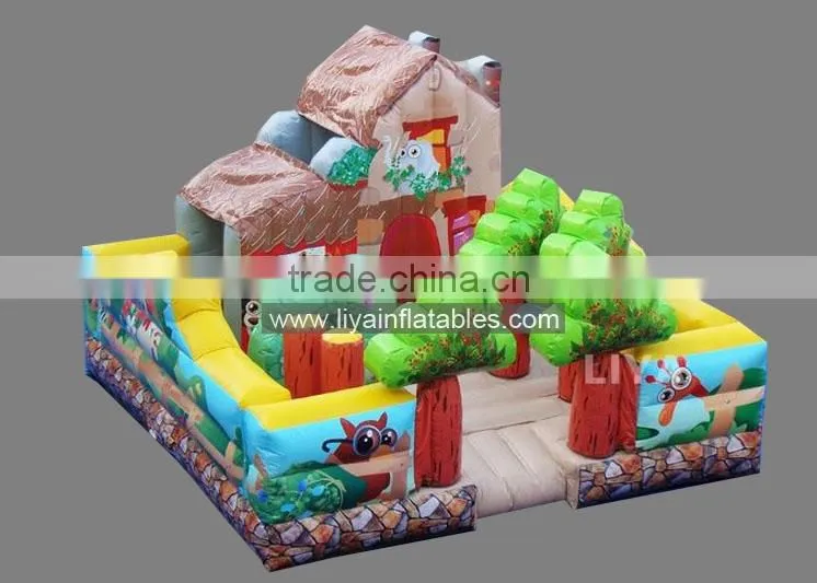 outdoor giant inflatable fun city, inflatable amusement park, inflatable fun land