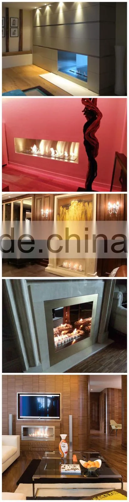 ethanol fireplace insert burner / liquid alcohol fireplace 500*180*100mm
