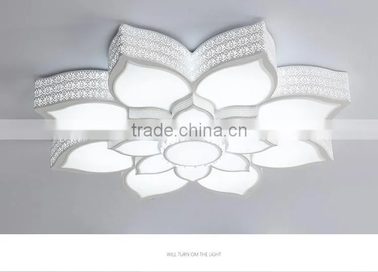 2016 Iron LED Ceiling Light Lotus Shaped Acrylic LED Ceiling Lamps