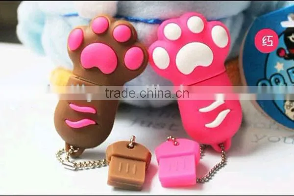 The funny 3D mini cats claws style silicone usb cover