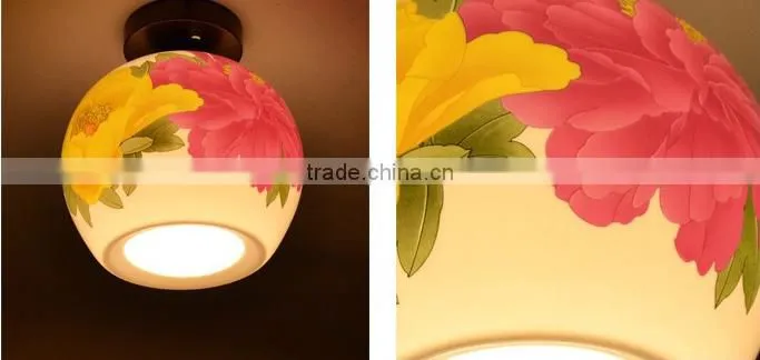 Chinese style wood crafts mode led living room ceiling lighting
