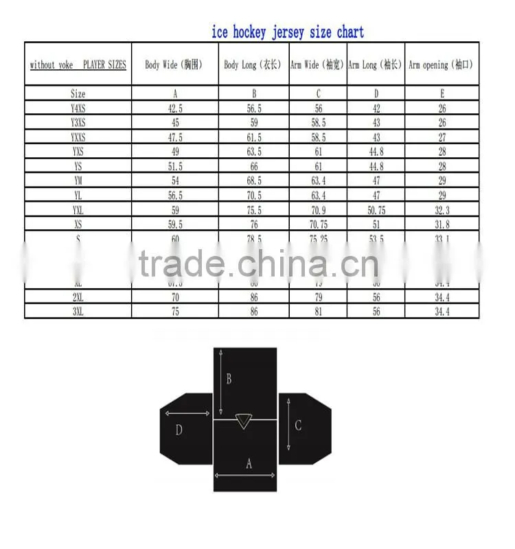 2016 wholesale team set sublimated custom blank ice hockey jerseys