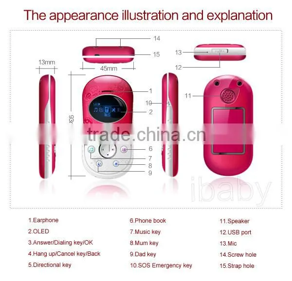 Ibaby spanish language gps tracker monitor gps tracker child gps tracker tracking device