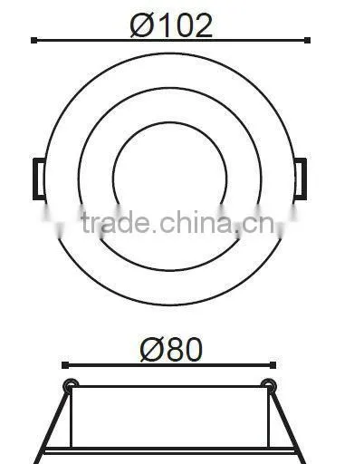 240V GU10 halogen ceiling downlight