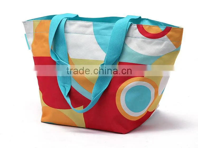 Fashionable high quality tote shopping waterproof promotional beach bag