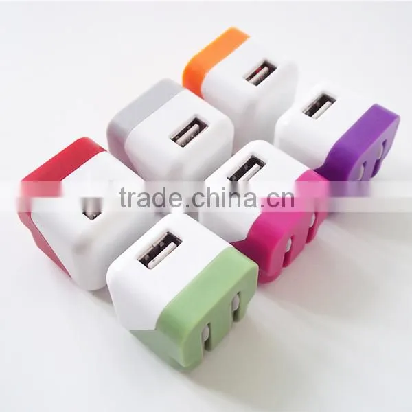 2014 Fashion Color Good Quality Wall Charger For Iphone Wall Charger