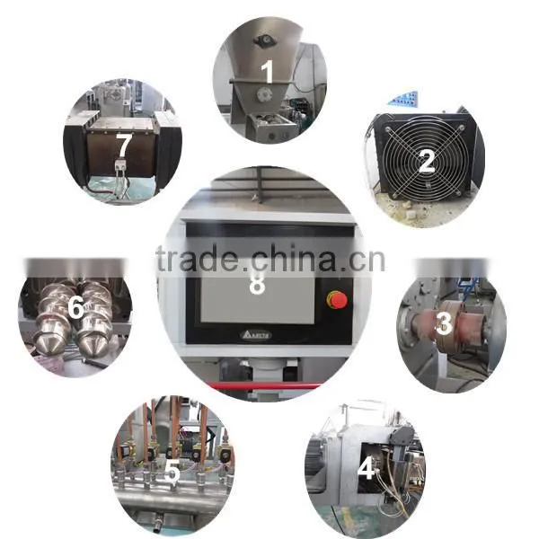 Single screw extruder fried pellet chips snack food equipment