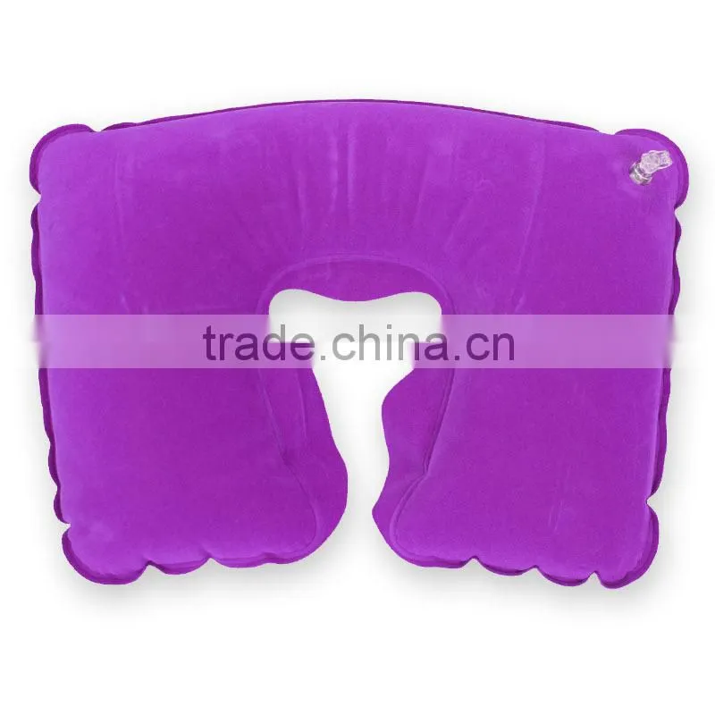 Travel kit with pillow,eyemask,ear plugs (Purple)