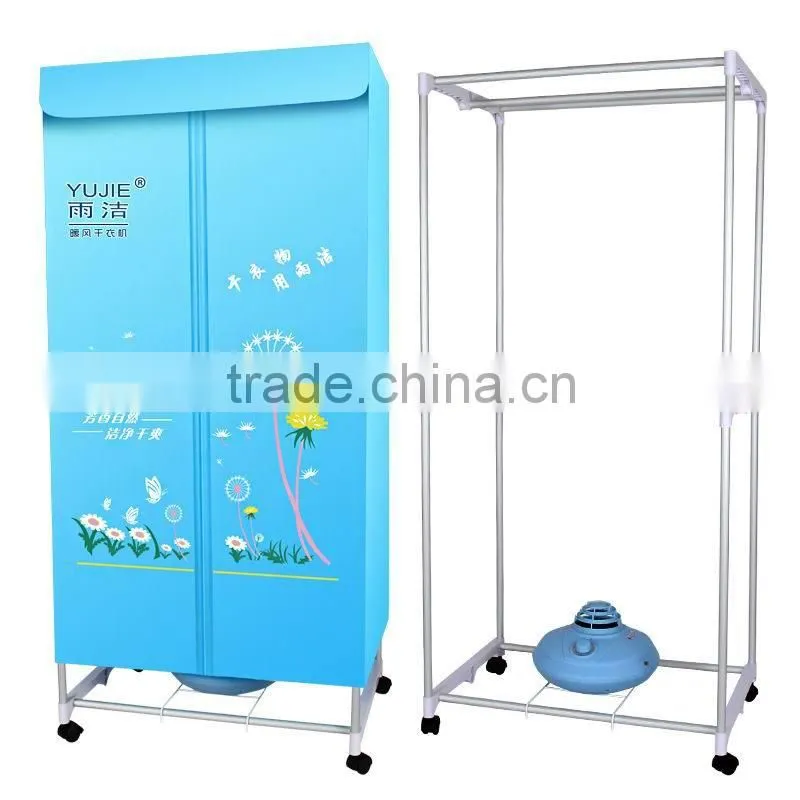 Electric clothes dryer air warmer, free standing clothes dryer