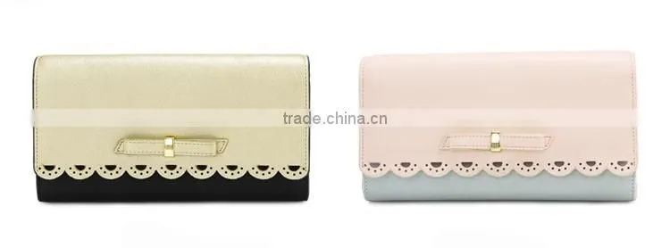 Beauty lady bud silk design new model wallet in multi color