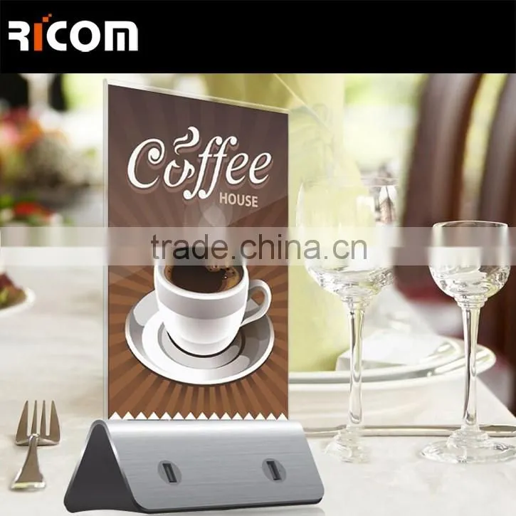 bar/restaurant/ coffee shop menu standby power bank 6000mah