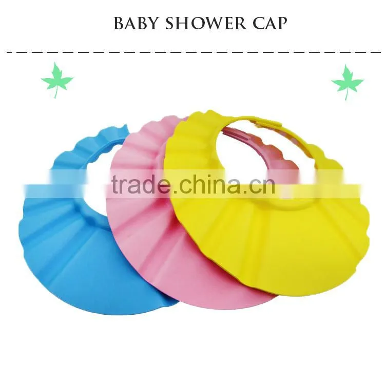 colorful Hotel PE disposable nonwoven shower capclear children hair washing cap