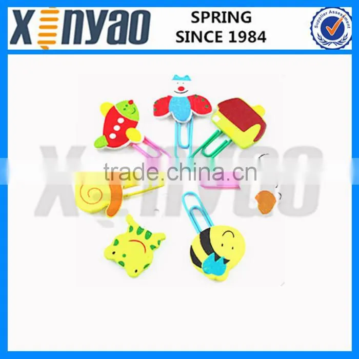 Custom PVC cartoon characters paper bookmark