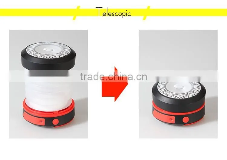 800mah Solar Power Bank LED Camping Lantern/ Collapsible Mobile Phone Charger Flashlight