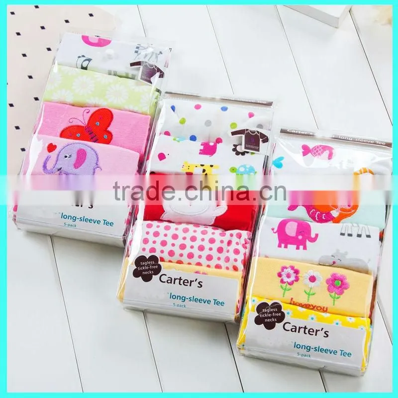 Wholesale new arrivals custom 5 pack baby t-shirt fashion design for girls and boys