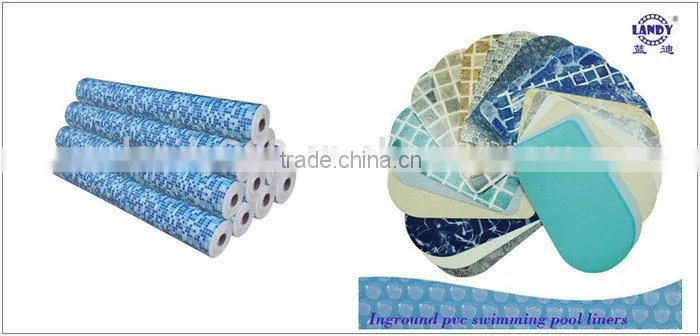 Simple pvc vinyl plastic plaid swimming pool liner