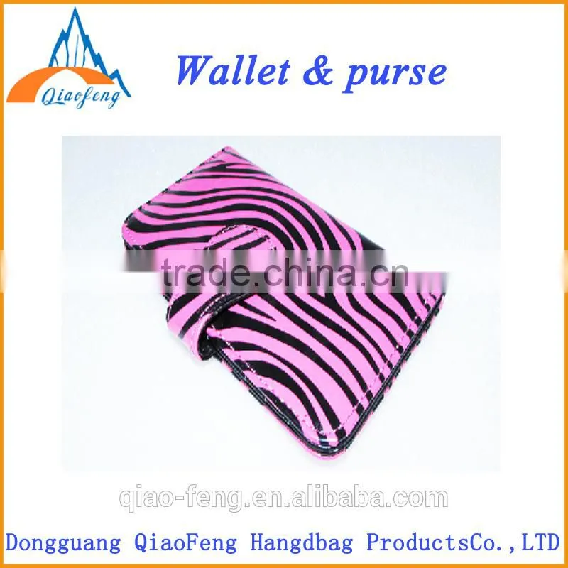 shiny style lady twill wallet , pu women purse
