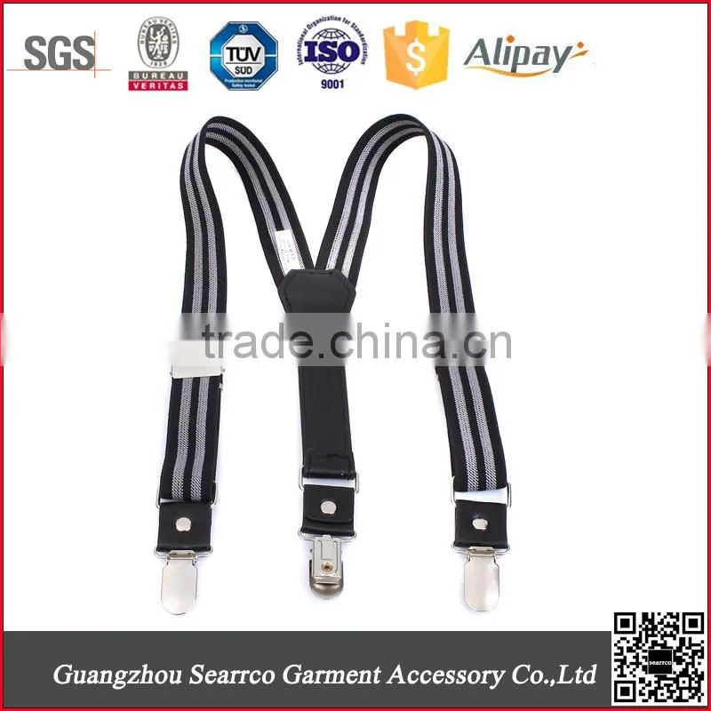New design jeans genuine leather suspender belts
