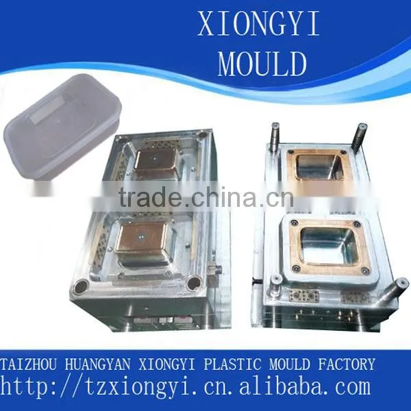 custom EU standard injection rectangluar food container mould manufacturer