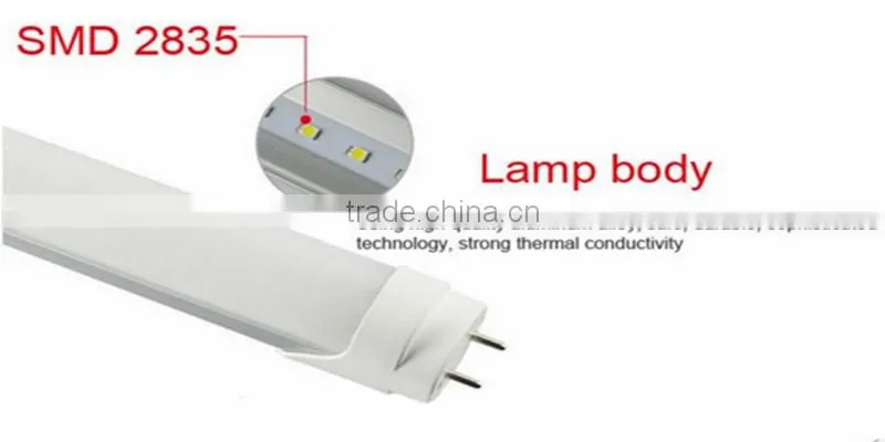 China led manufacturer, tube led light, 18w SMD2835 1.2m t8 led tube