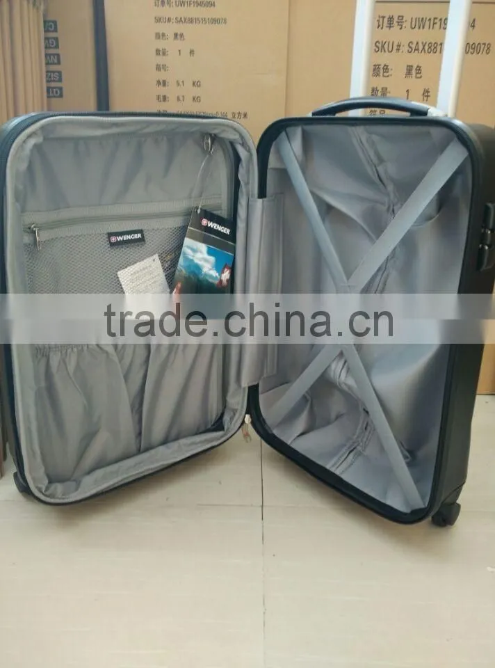 Vintage ABS spinner hardside trolley luggage case
