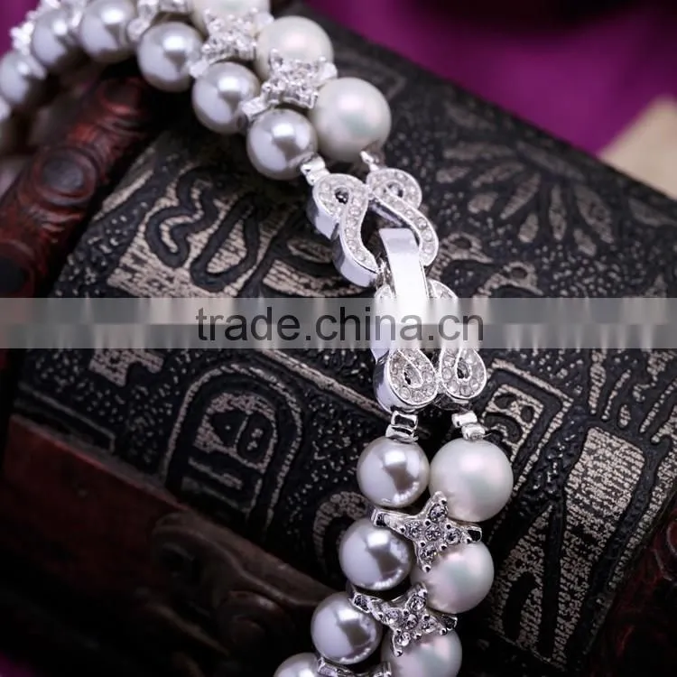 OEM/ODM Factory Direct Sale Elegant Pearl Necklace Bilayer Pearl Necklace