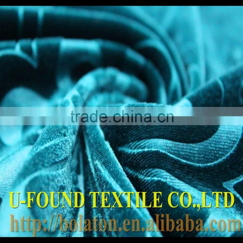 Korea Spandex Spun Velvet with 3D Emboss for Middle East Main Market