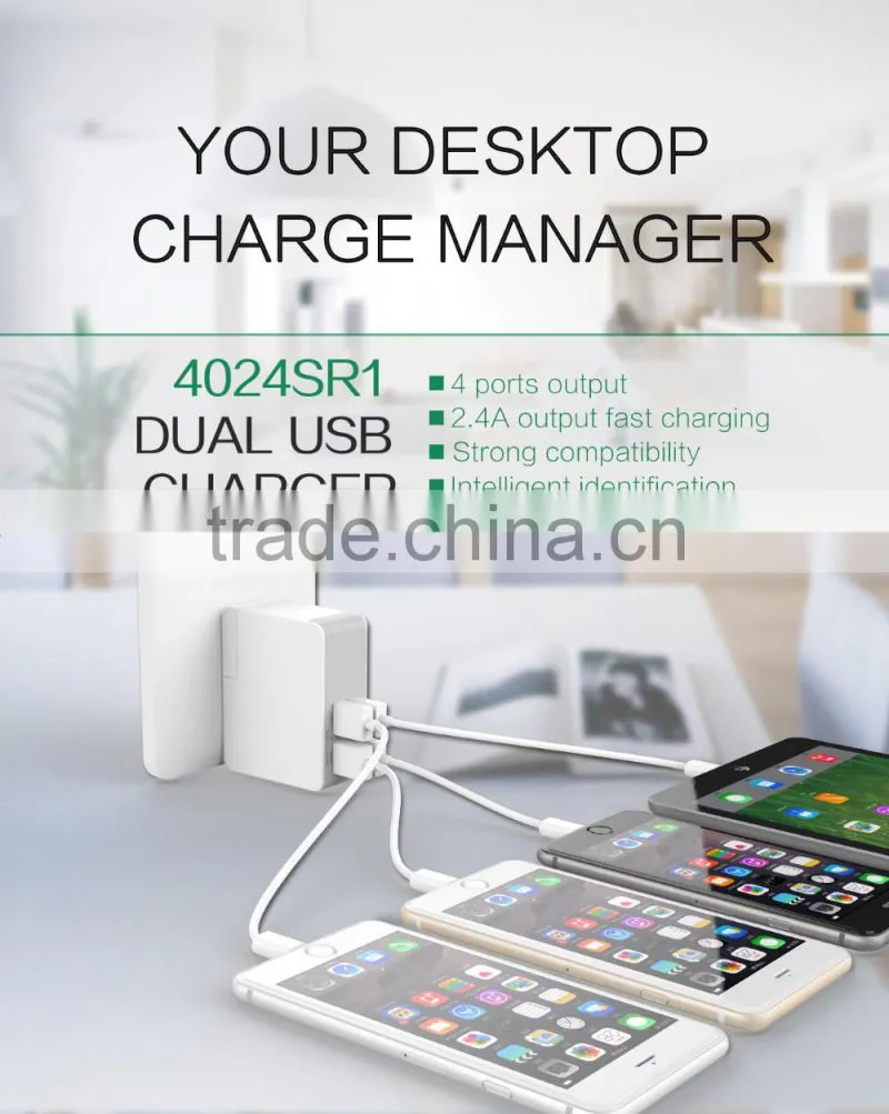 2016 Newest Portable 5A USB Charger/ Magnetic 5port usb charger