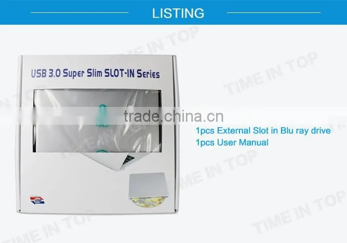 USB3.0 Slot Load Blu-Ray Burner, inside drive: Panasonic UJ267