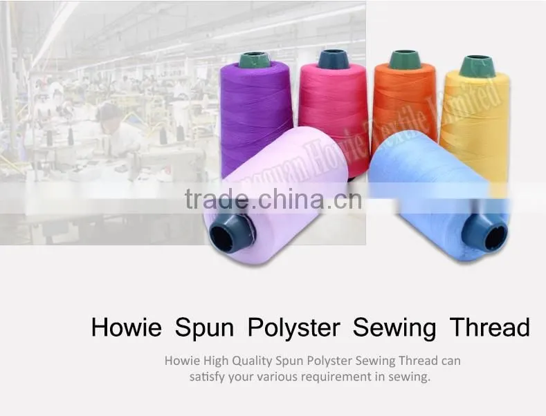Ningbo China wholesale 40/2 100% spun polyester sewing thread