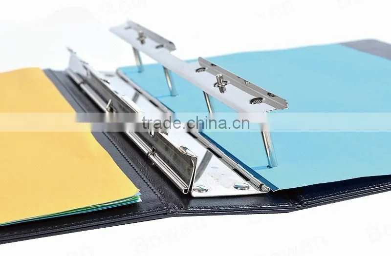 OEM 4 post binder document folder/A4 leather file folder
