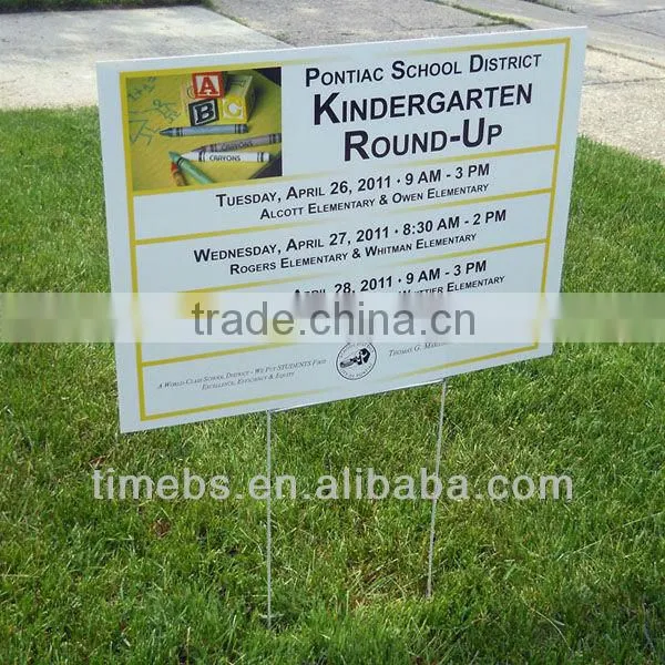 PP correx signs corflute yard sign