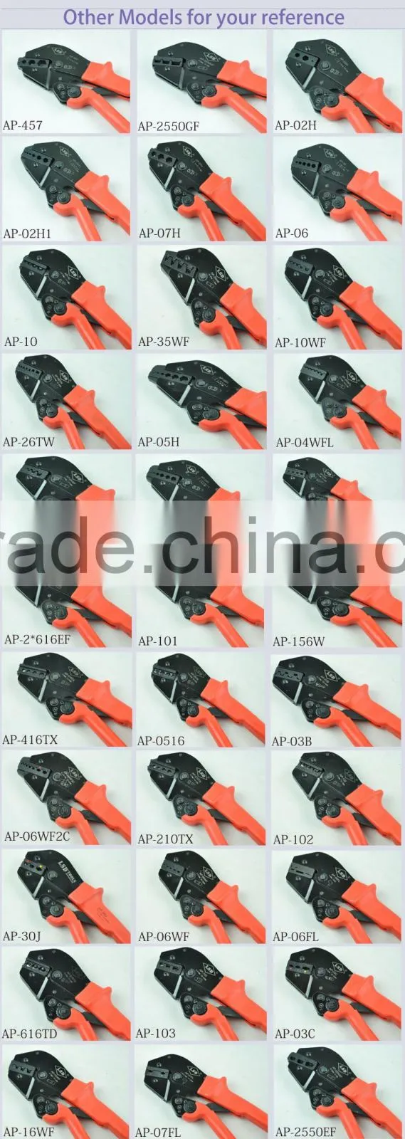 AP-0510TD hand crimping tool for 0.5-10mm2 non-insulated cable connector crimp tool