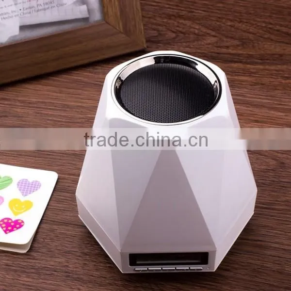 Alarm clock led bluetooth speaker for home decoration