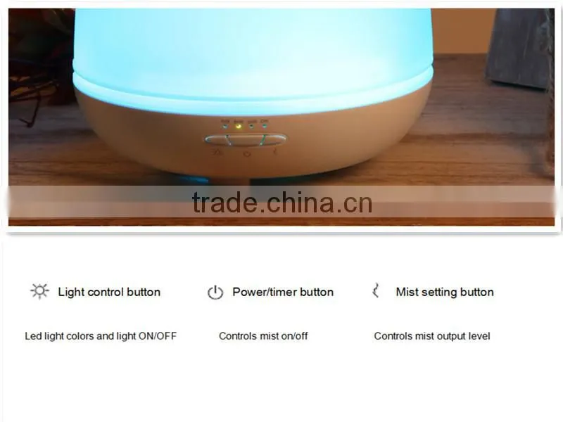 china suuply good price adjustable mist top selling aroma diffuser with 500ml capacity