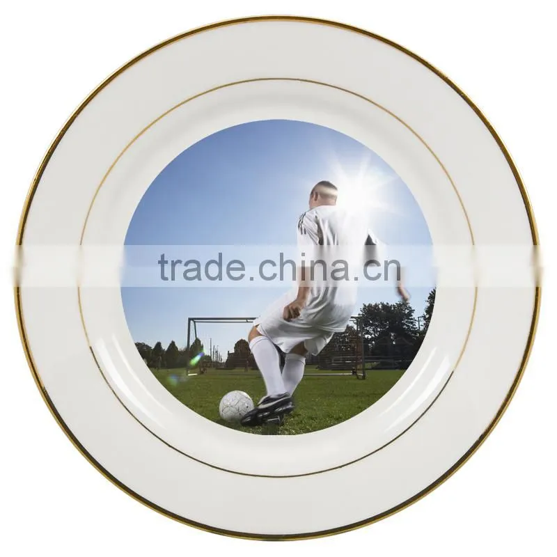 High quality 8" white Sublimation Plates With Heat transfer printing