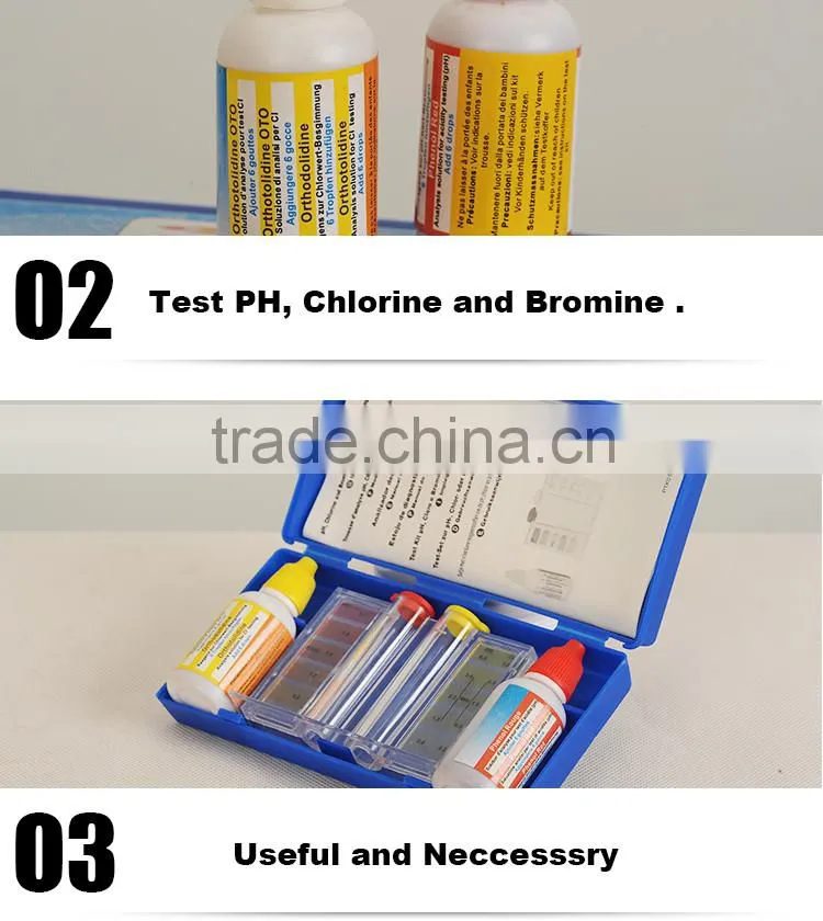 Swimming pool test PH & CI test kit(20cc)