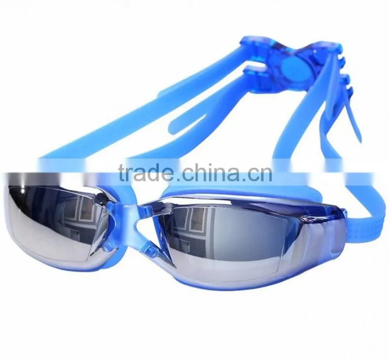 Coool design electroplated waterproof swimming goggles anti fog swimming glasses for adults