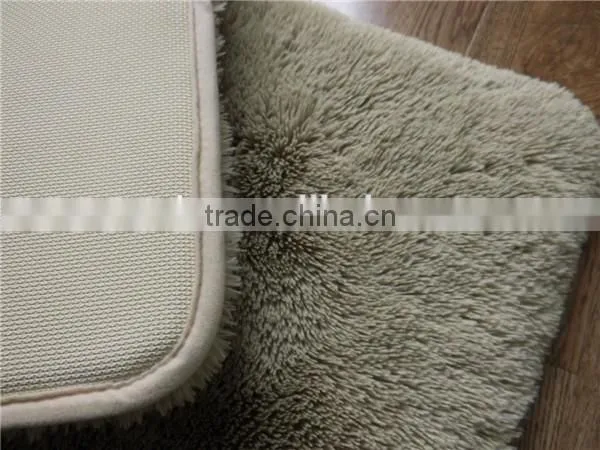 100% polyester microfiber plush carpet tile christmas decoration