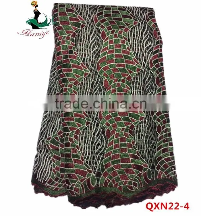 QXN22 Trade Assurance tulle lace fabric for lady