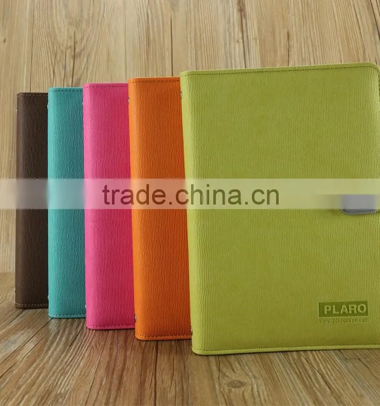 custom 6 ring PU faux custom notebook/leather note book